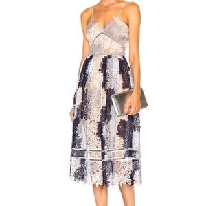 Self Portrait Camellias Lace Dress NWT